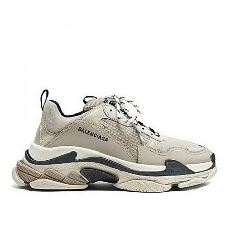 발렌시아가 트리플 S 스니커즈 - 바닐라