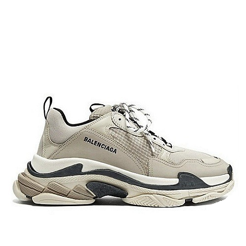 발렌시아가 트리플 S 스니커즈 - 바닐라