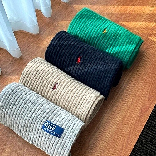 ​폴로 POLO 울 모 골지 머플러