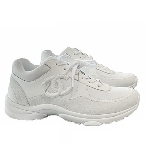 샤* 뉴라인 CC로고 러닝 트레이너 스니커즈-화이트