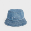셀린느 CELINE 로고 데님 버킷햇