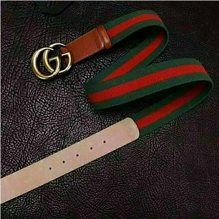 GUCCI 인터로킹 G버클 웹삼선 벨트
