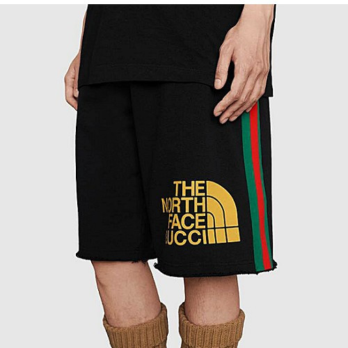 구* x 노스페이스 웹로고 쇼츠 팬츠