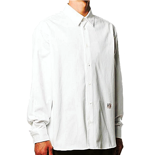 로에베 로고 장식 옥스포드 셔츠