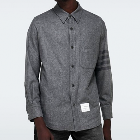 톰브*운 사선 울 셔츠