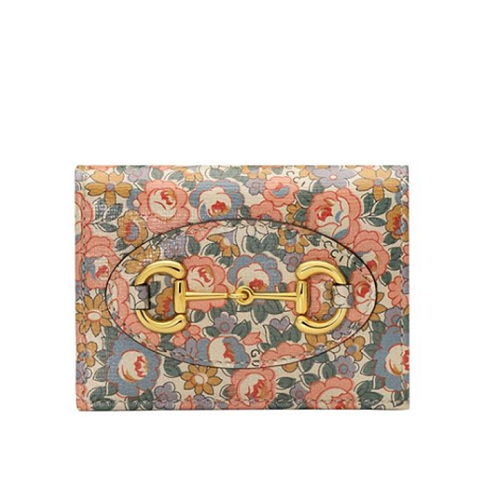 구찌 1955 홀스빗 Liberty London 카드 케이스 지갑