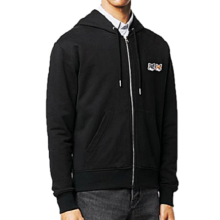 메종 키*네 더블헤드 폭스 후드집업