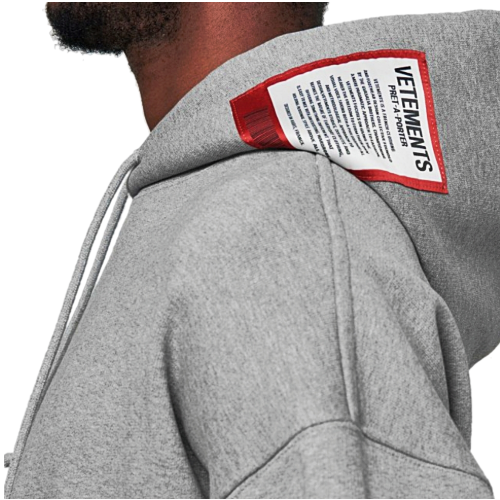 베*멍 VETEMENTS  로고 패치 후디