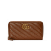 구찌 GG 마몽 마틀라세 짚 어라운드 월렛