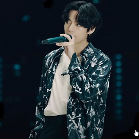 루이** 프린티드 리프 슬리브 셔츠 (뷔.차은우착용)