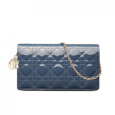디올 LADY DIOR 페이턴트 파우치