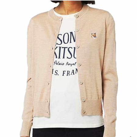 메종키츠네 폭스헤드 라운드넥 가디건 (5color)