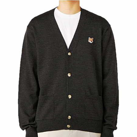 메종키츠네 폭스헤드 V넥 가디건 (5color)