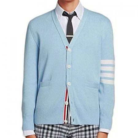 톰브라운 THOM BROWNE 스티치 4-바 브이넥 가디건