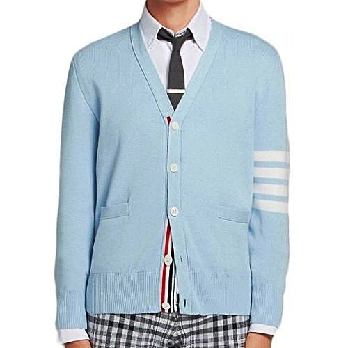 톰브라운 THOM BROWNE 스티치 4-바 브이넥 가디건