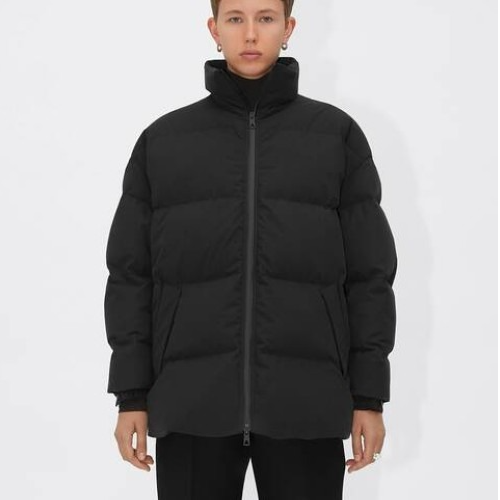 보테가 베네타 코튼 다운 자켓 - 블랙