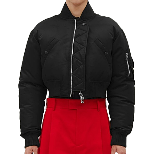 보테가베네타 BOTTEGA VENETA 크롭 패딩 자켓 - 블랙