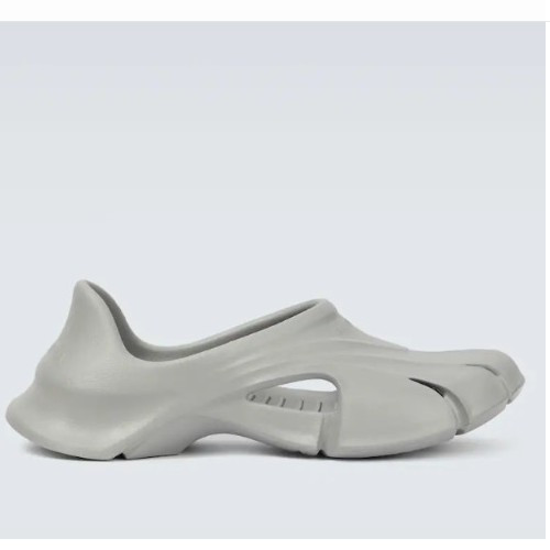 발렌시*가 블랙 몰드 클로즈 샌들 - 그레이