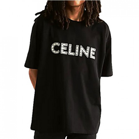 셀**  스터드 로고 티셔츠