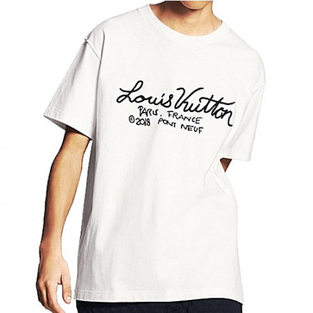 LOUIS VUITTON 시그니처 엠브로이더리 티셔츠