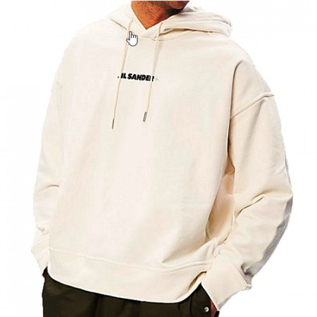 질샌더 JIL SANDER 로고 트랙 후디