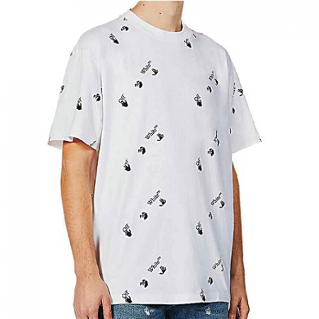 오프*** 마커 사선 로고 티셔츠