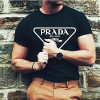 PRADA 사피아노 로고 티셔츠