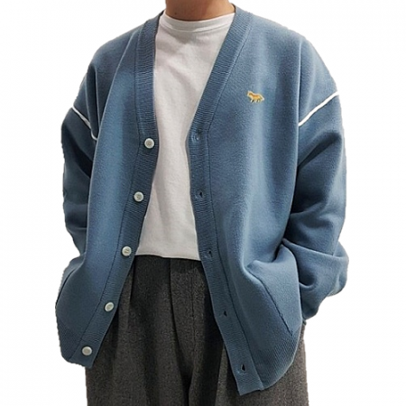 메종키츠네 MAISON KITSUNE 오리지널 폭스 라이닝 가디건