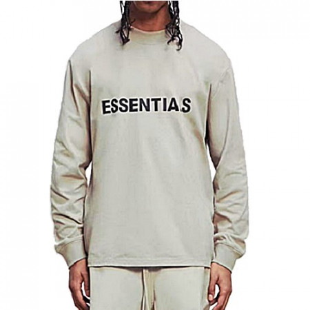 ESSENTIALS 프론트 로고 롱슬리브 티셔츠 (4color)