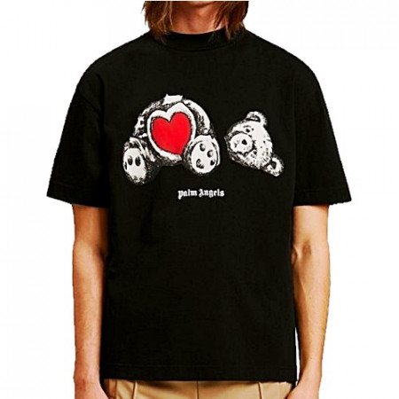 팜엔젤스 Palm Angels 베어 인 러브 로고 티셔츠