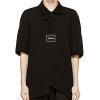 WE11done 패널드 폴로 카라 티셔츠