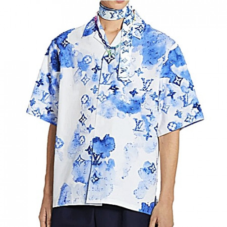 루이** 모노그램 워터컬러 셔츠