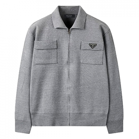 프라다 PRADA 미니멀리즘 니트자켓