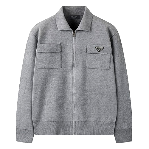 프라다 PRADA 미니멀리즘 니트자켓