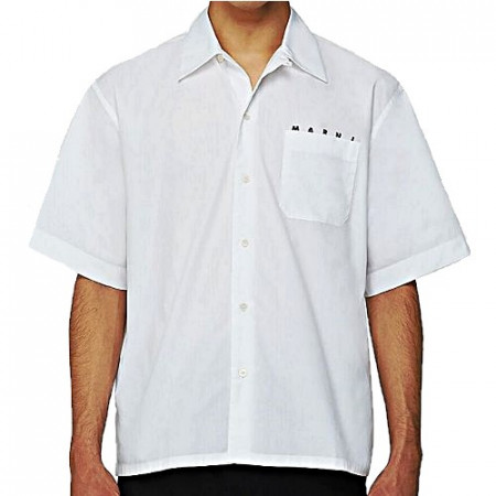 MARNI 마르니 포켓 로고 숏슬리브 셔츠