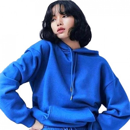 셀린느 블루 로고 프린트 후디 (리사.김영대.이도훈착용)