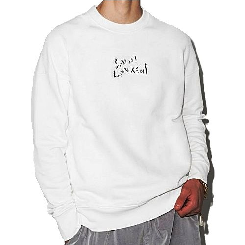 세인트로랑 엠브로이더리 로고 스웻셔츠 (2color)