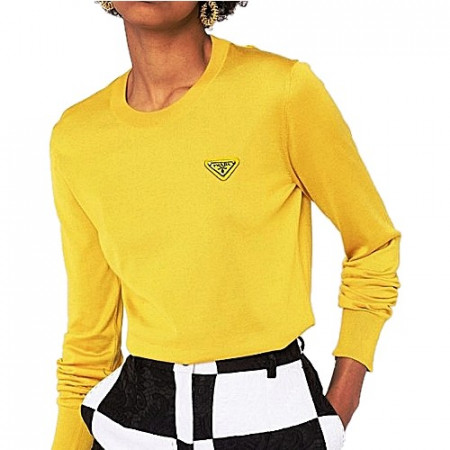 프라다 PRADA 플레이트 라운드니트 (woman)