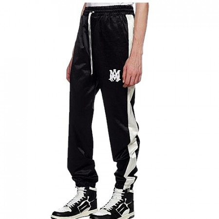 아미리 AMIRI 엠에이 아플리케 새틴 트랙팬츠