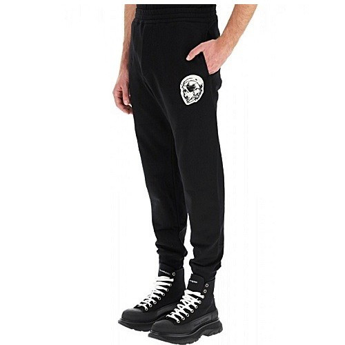 알렉산더맥퀸 스컬 패치 팬츠