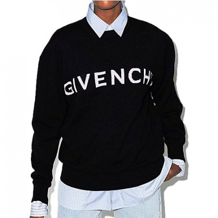 지방시 GIVENCHY 4G 로고 인타르시아 스웨터