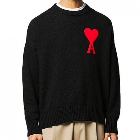 아미 AMI 드 꾀흐 파리스 빅하트 인타르시아 니트 (5color)