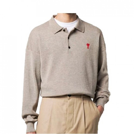 아미 AMI 드 꾀흐 하트로고 니트 폴로 셔츠 (4color)