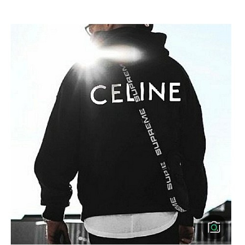 셀린느 CELINE 백로고 네임 후드 - 기모 version