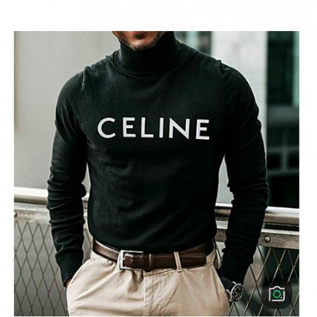 셀린느 CELINE 로고 클래식 터틀넥