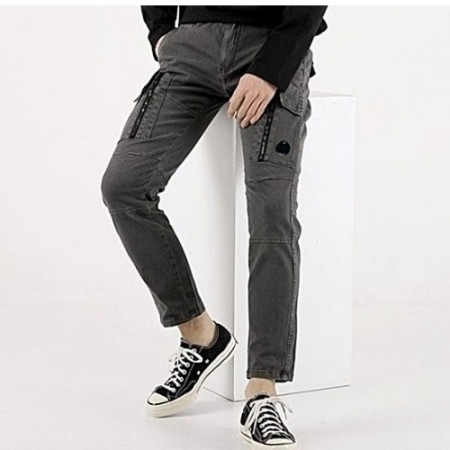 C.P. COMPANY 크랙 슬림 스트레이트 팬츠