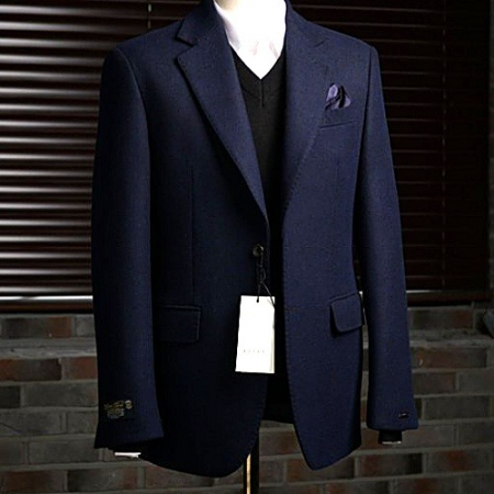 구* GUCCI 울캐시미어 트윗재킷 블랙 솔리드 자켓