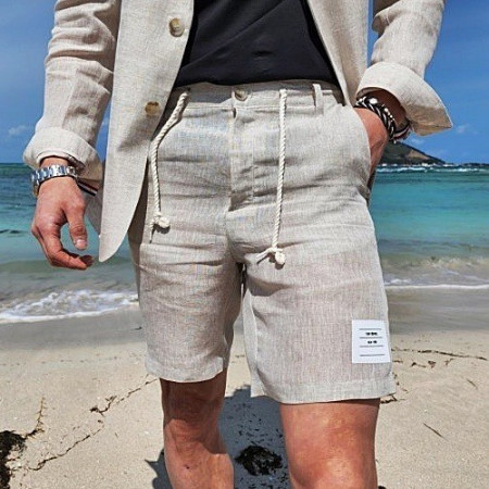 톰브*운 THOMBROWNE 프리미엄 린넨 하프 슬랙스