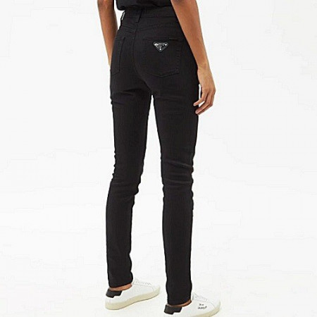 프*다 PRADA 플레이트 블랙 스키니진