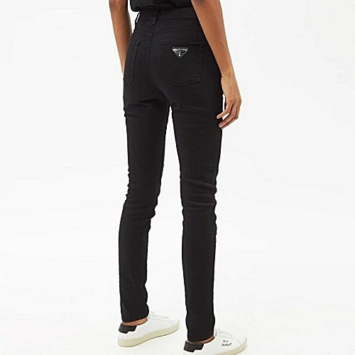 프*다 PRADA 플레이트 블랙 스키니진